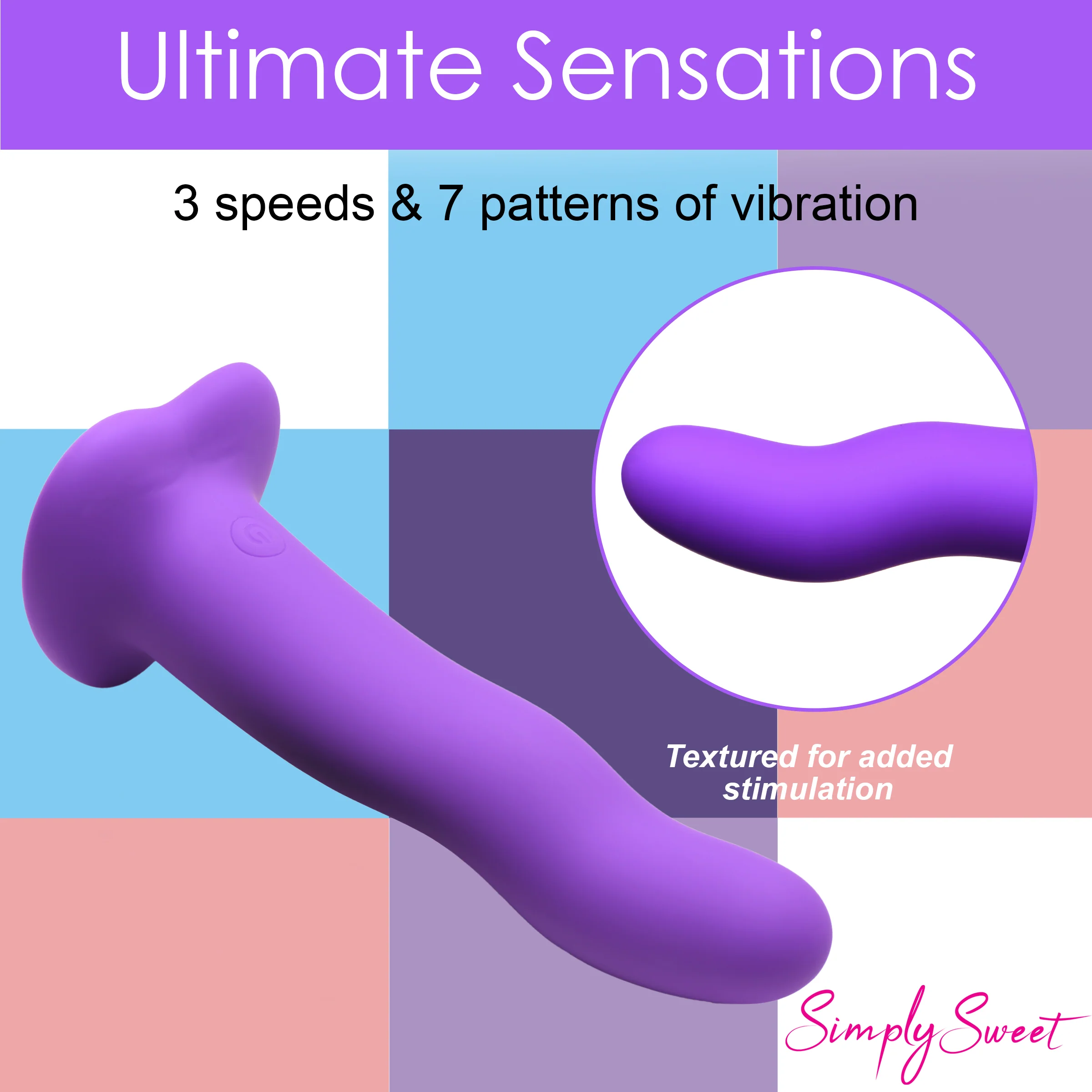 21x Vibrating Wavy Silicone Dildo - Image 9