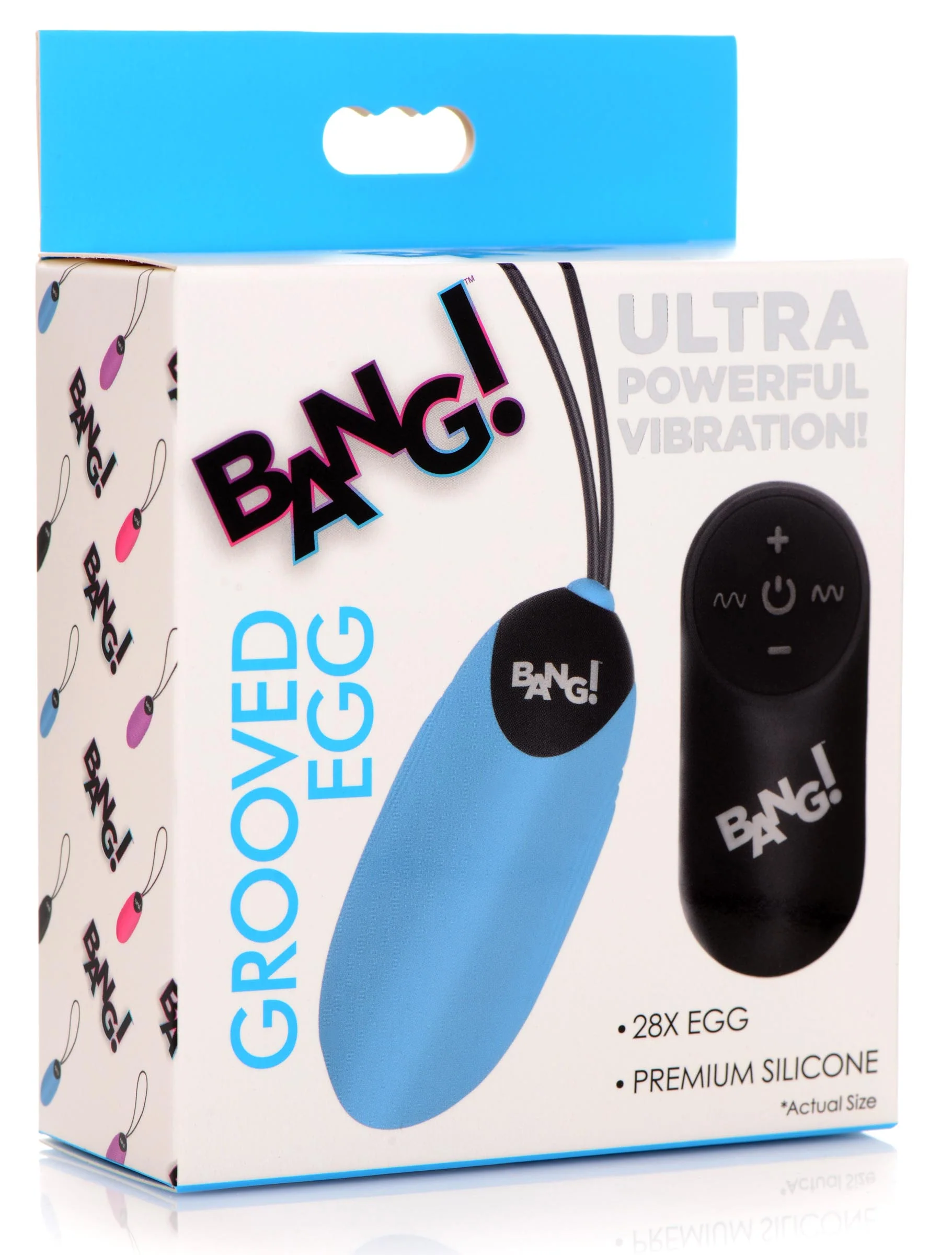 28x Grooved Silicone Vibrating Egg With Remote Control - Image 3