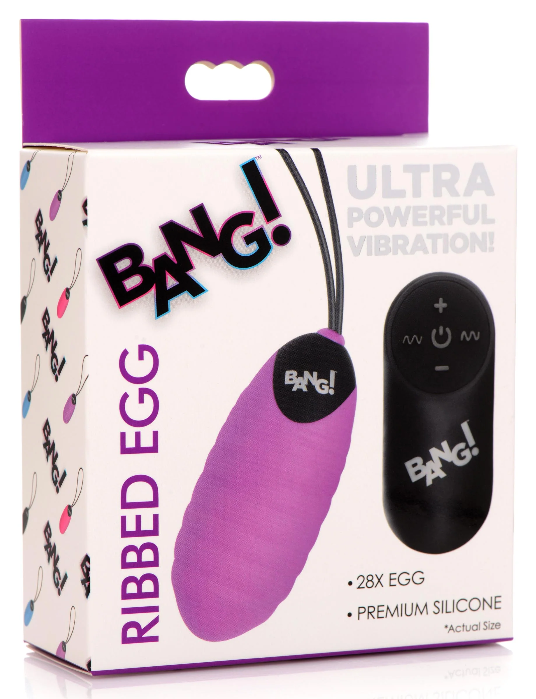 28x Ribbed Silicone Vibrating Egg With Remote Control - Image 4