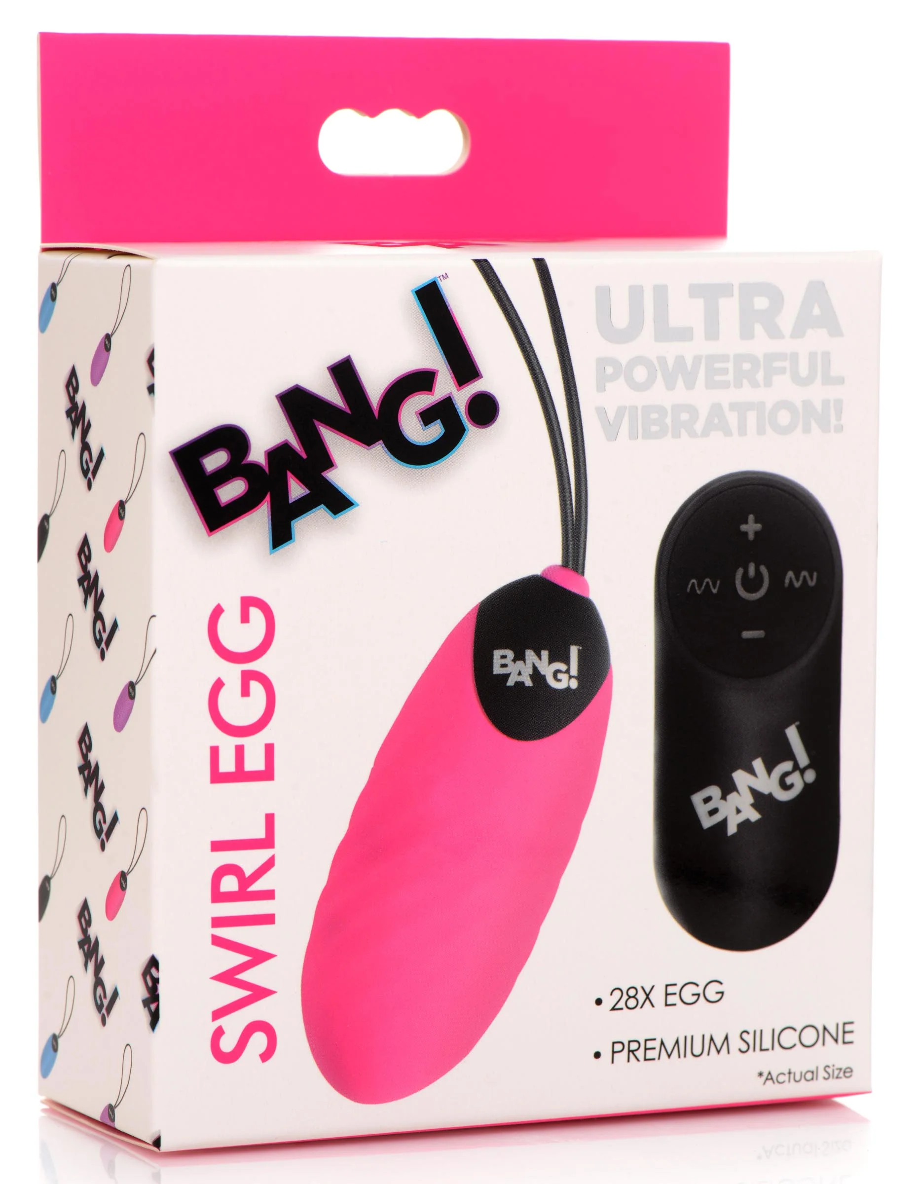 28x Swirl Silicone Vibrating Egg With Remote Control - Image 2