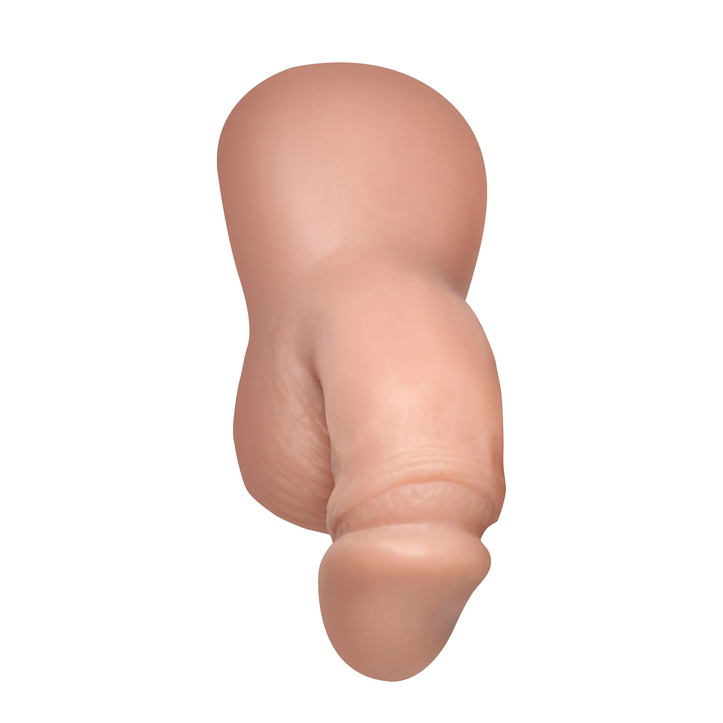 3.6" Silicone Packer Dildo - Light - Image 3