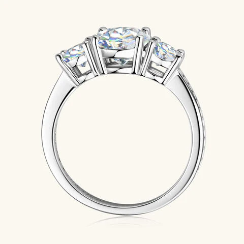 3 Carat Moissanite 925 Sterling Silver Ring - Image 5