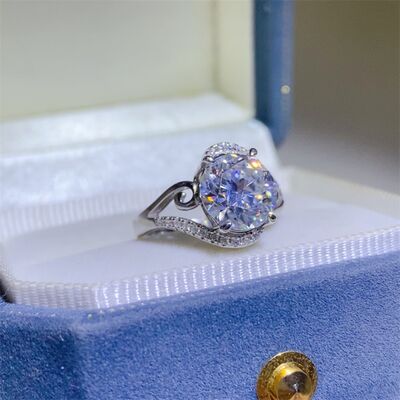 3 Carat Moissanite 925 Sterling Silver Ring - Image 3