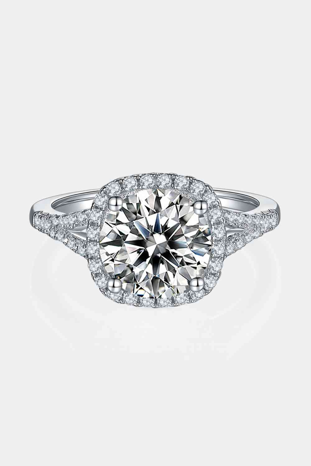 3 Carat Moissanite Halo Ring - Image 5
