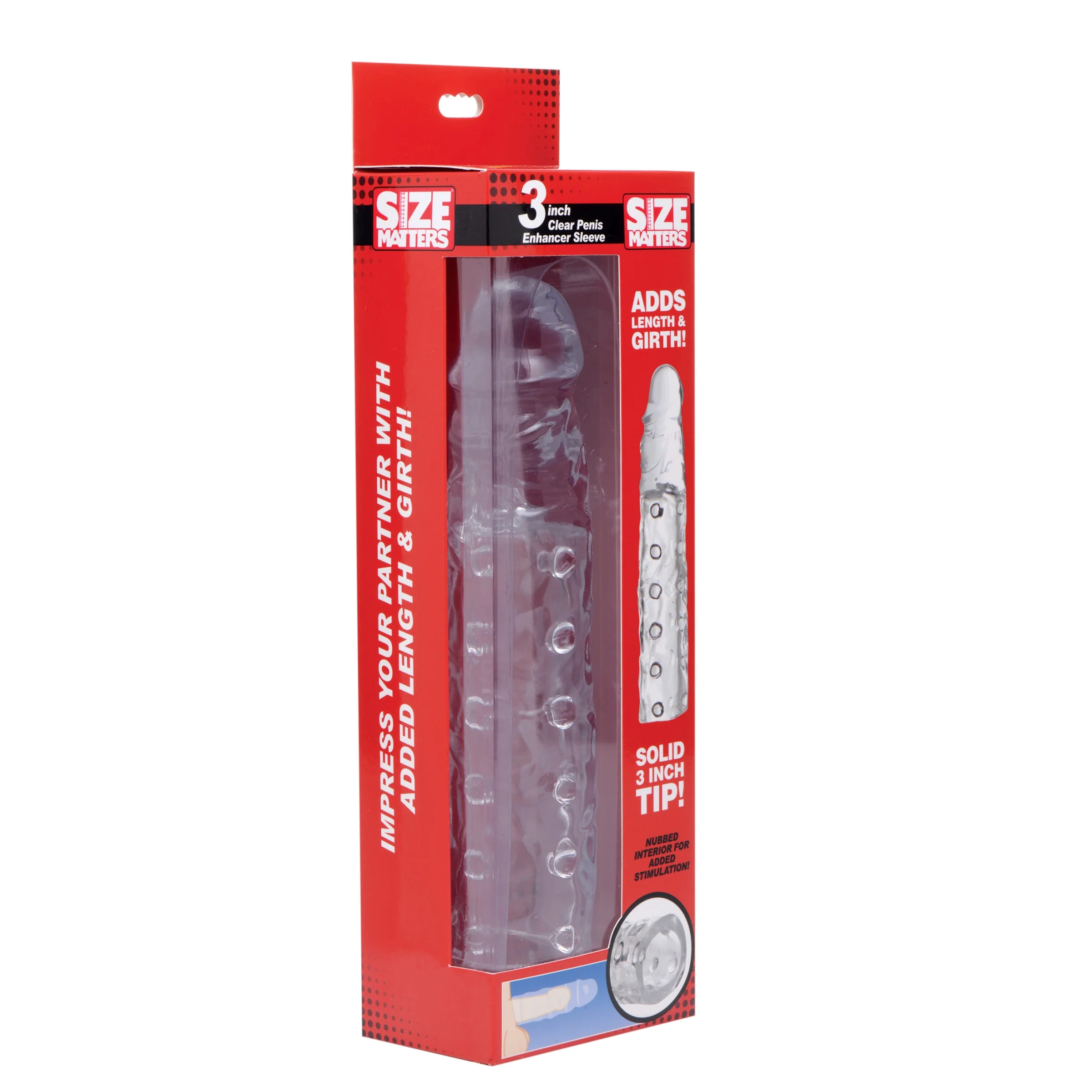 3 Inch Clear Penis Enhancer Sleeve - Image 3