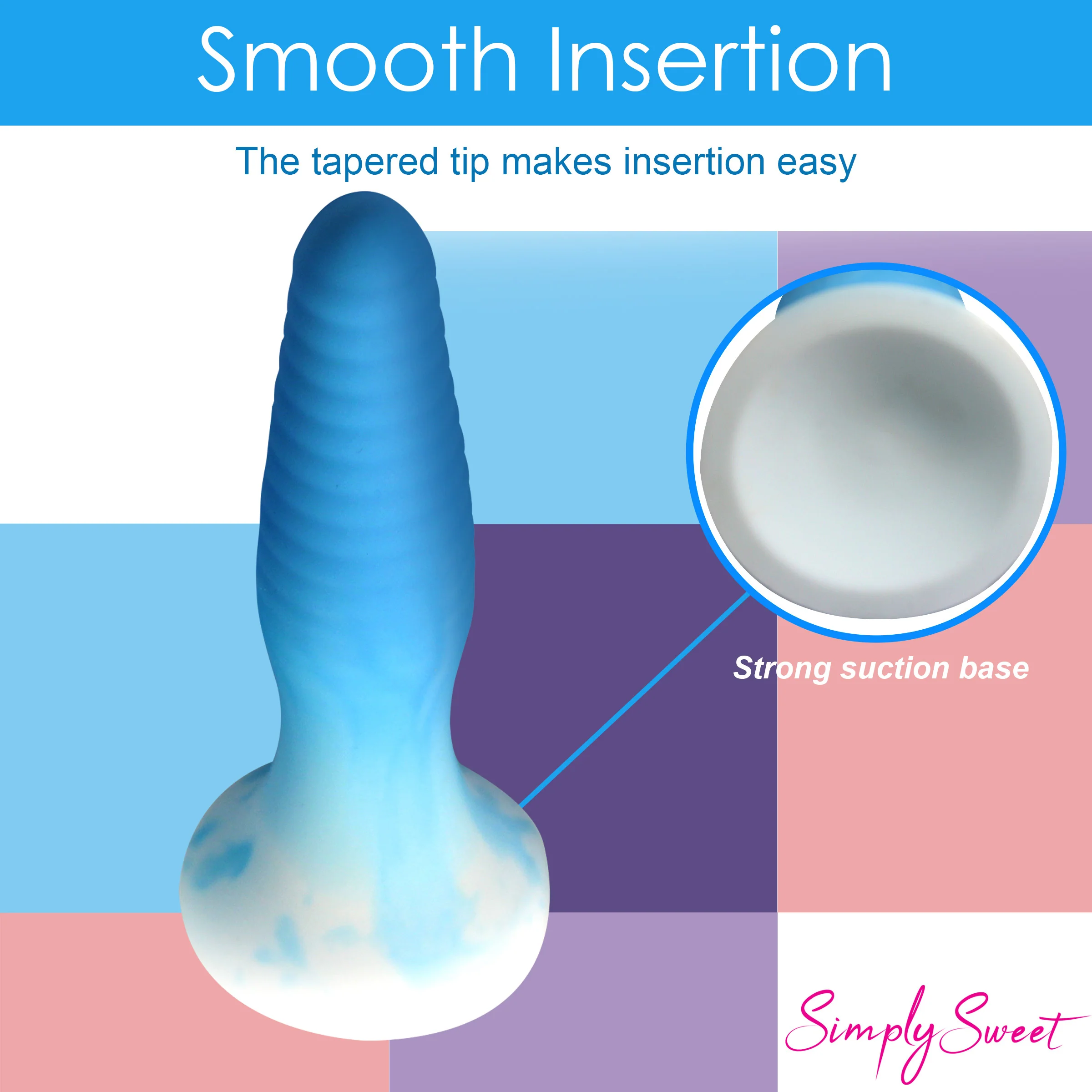 3 Piece Silicone Butt Plug Set - Blue - Image 6