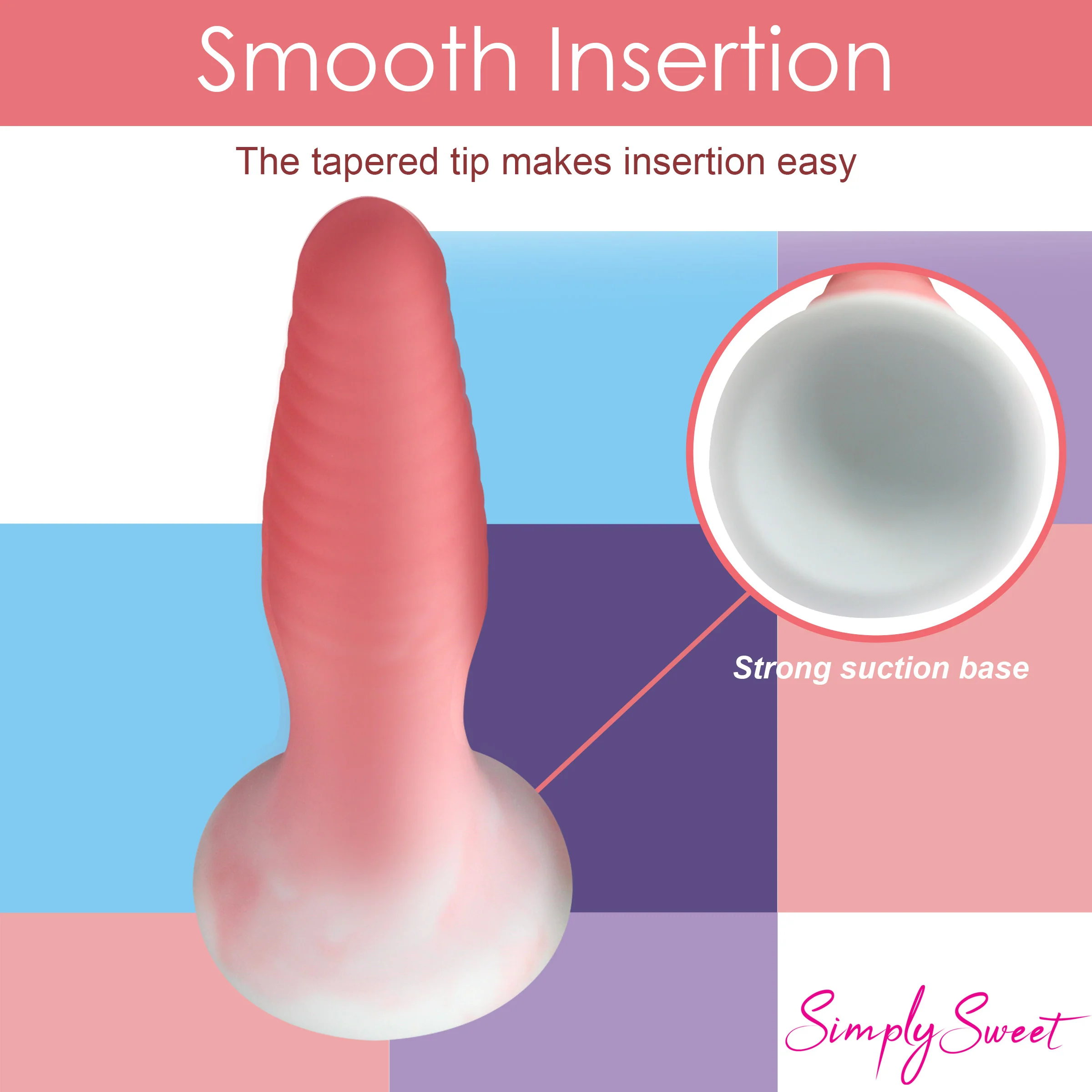 3 Piece Silicone Butt Plug Set - Pink - Image 3