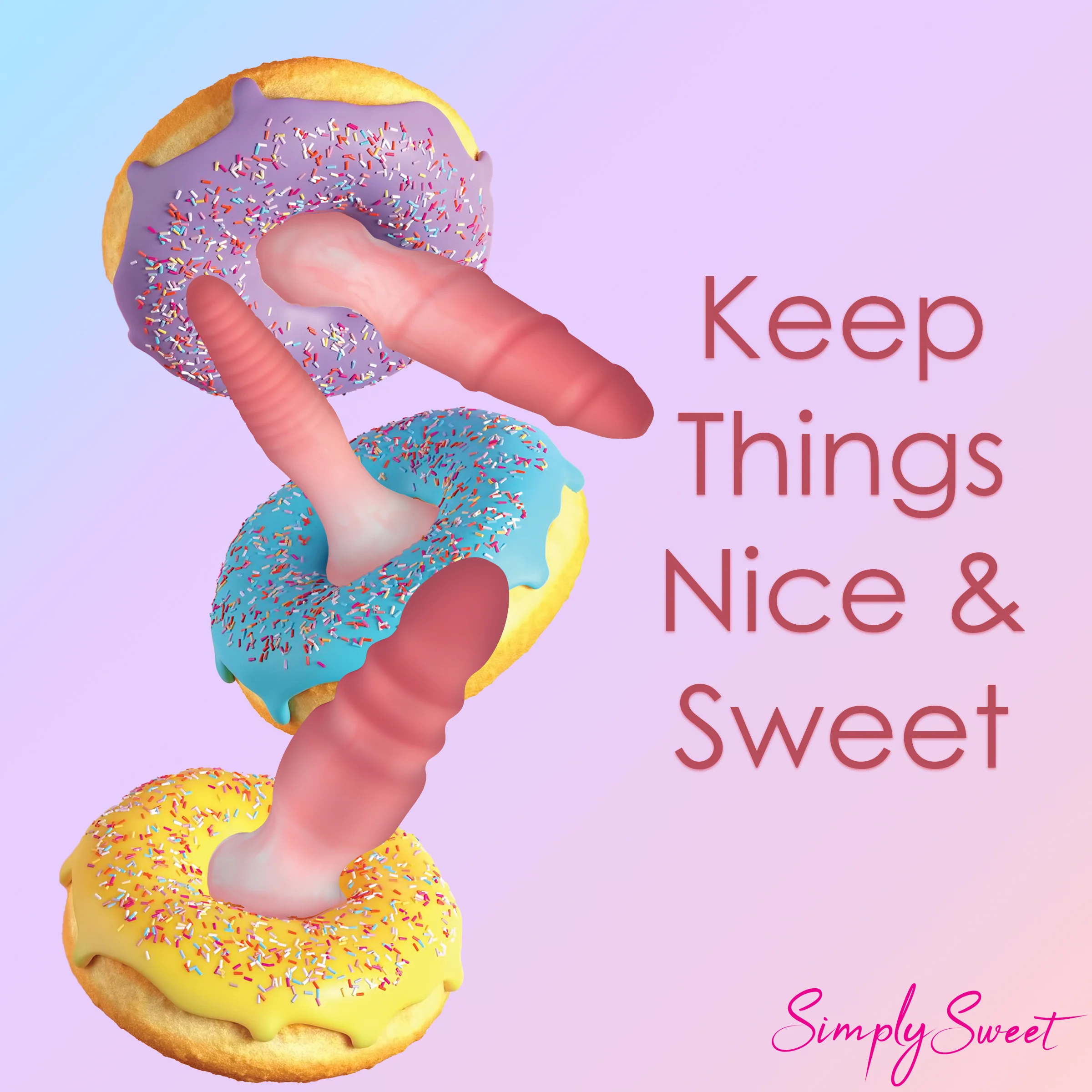 3 Piece Silicone Butt Plug Set - Pink - Image 8