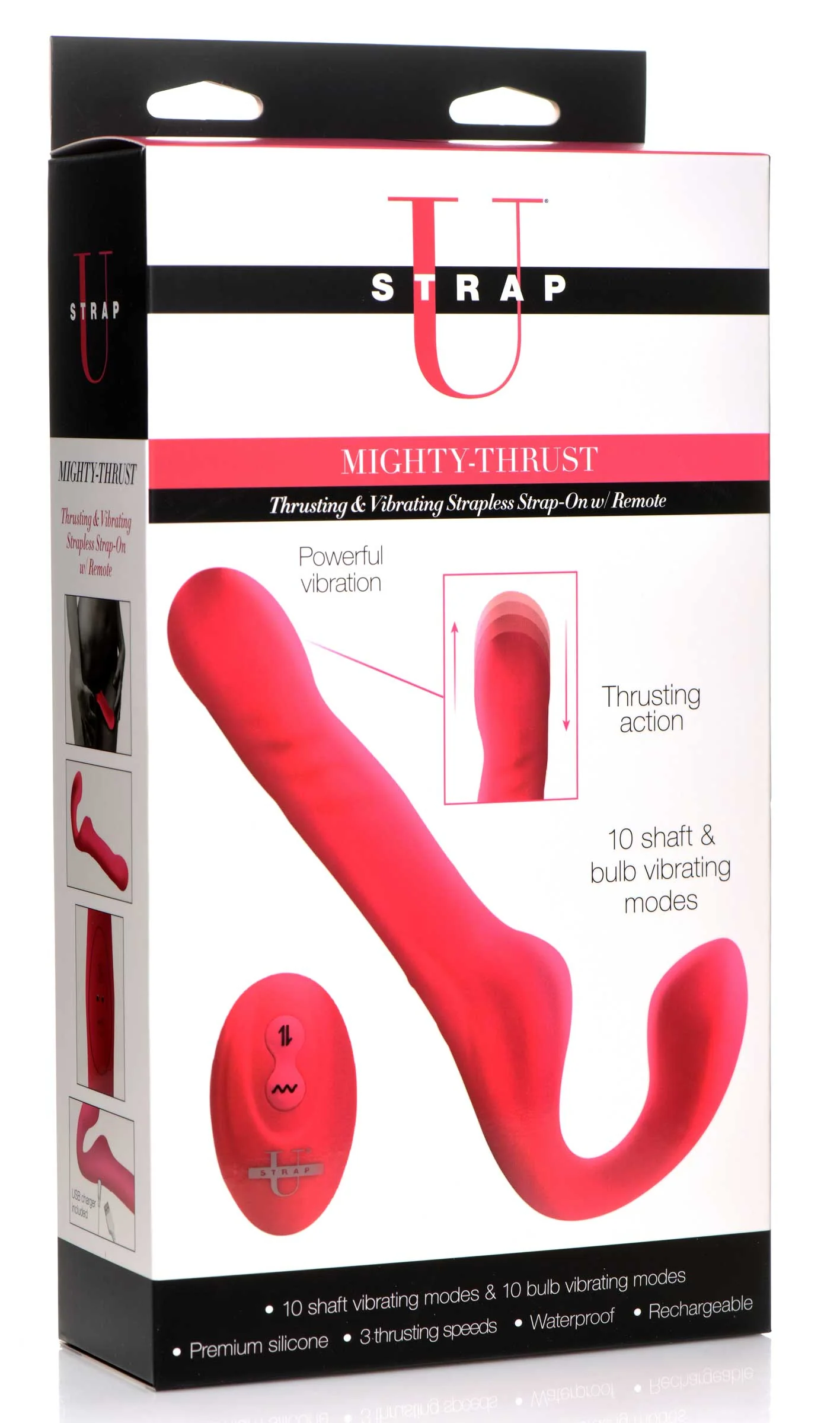 30x Thrusting And Vibrating Strapless Strap-on With Remote Control - Image 2