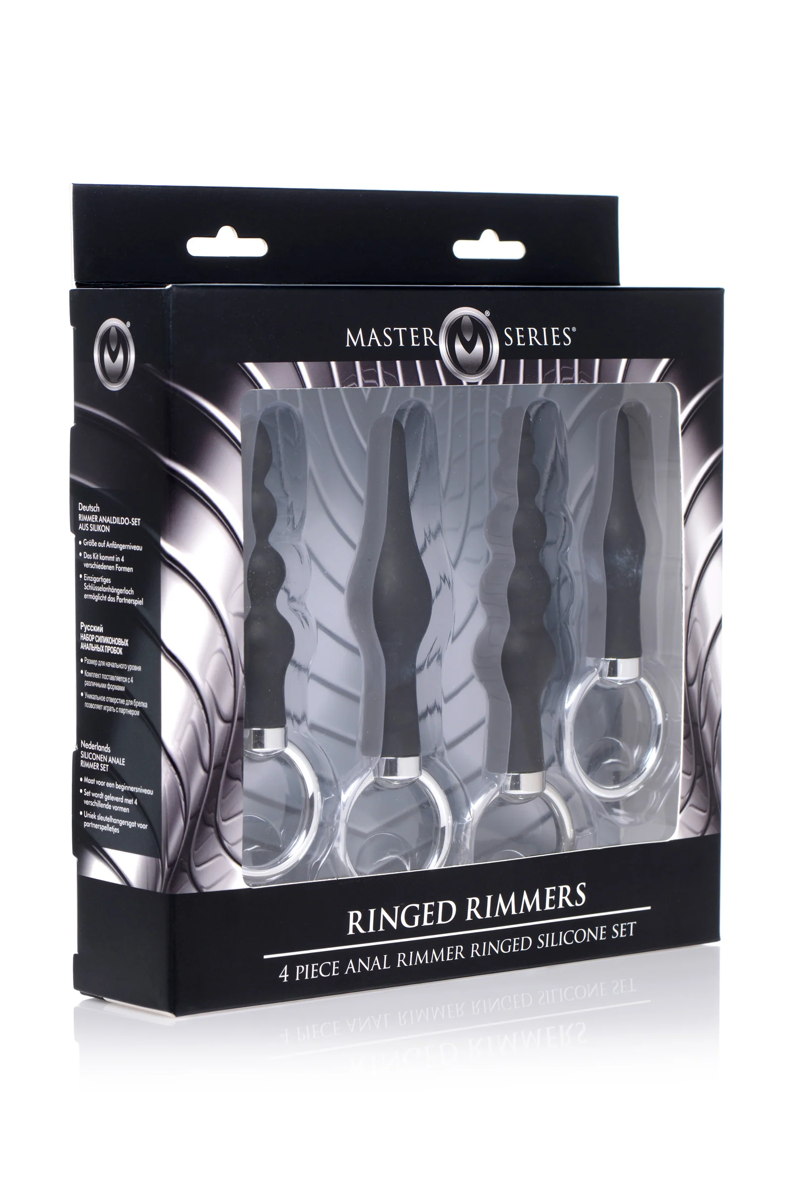 4 Piece Silicone Anal Ringed Rimmer Set - Image 2
