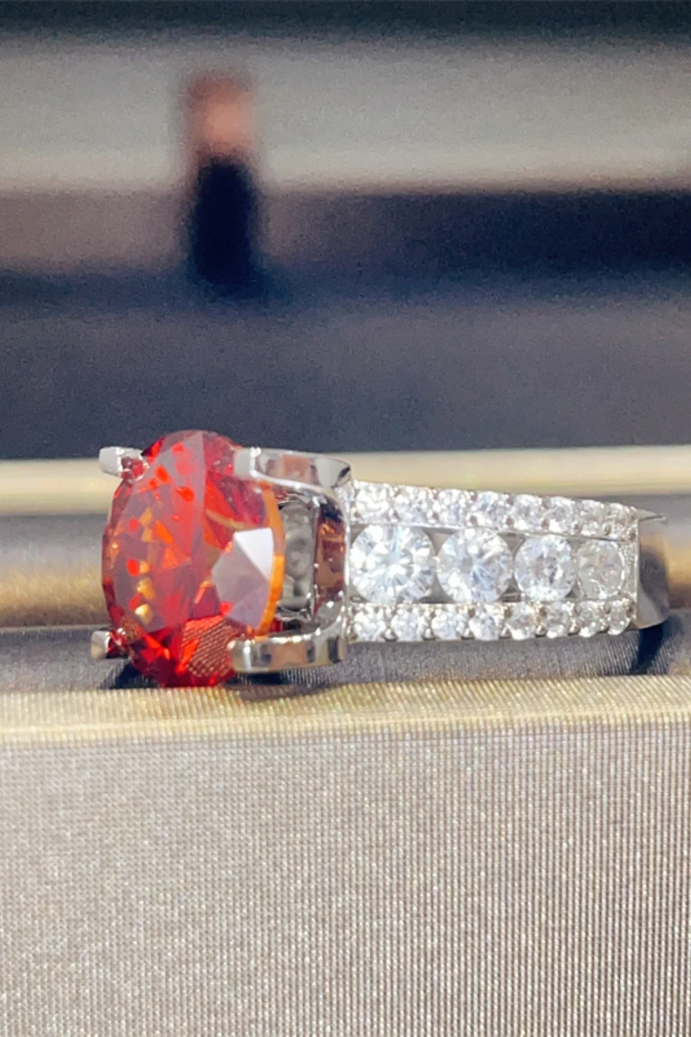 5 Carat Moissanite 925 Sterling Silver Ring - Image 2