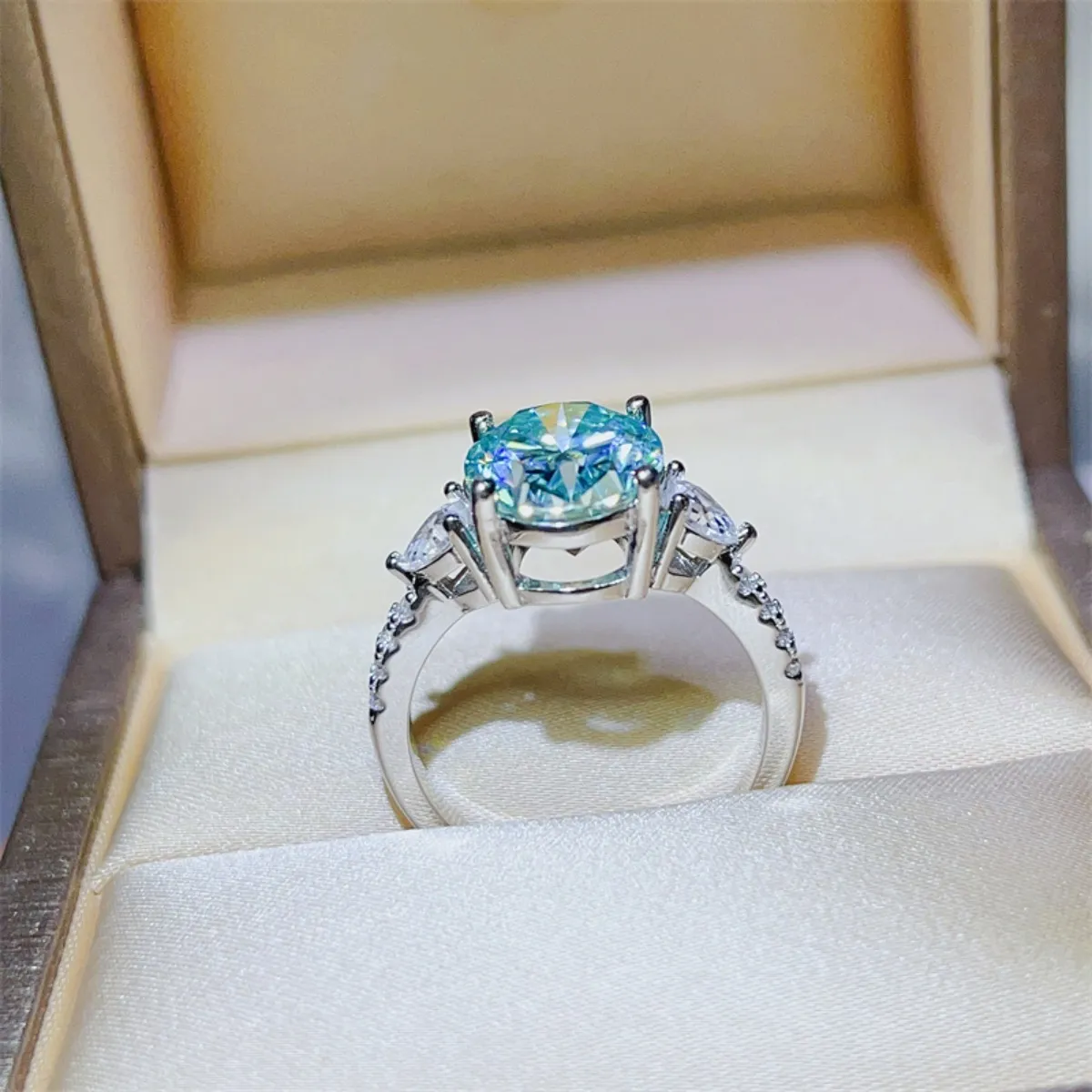 5 Carat Moissanite 925 Sterling Silver Ring