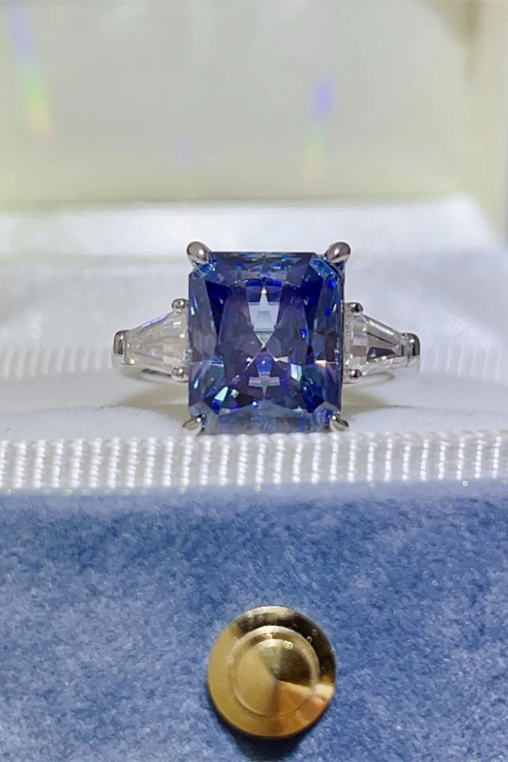 5 Carat Moissanite 925 Sterling Silver Ring - Image 2