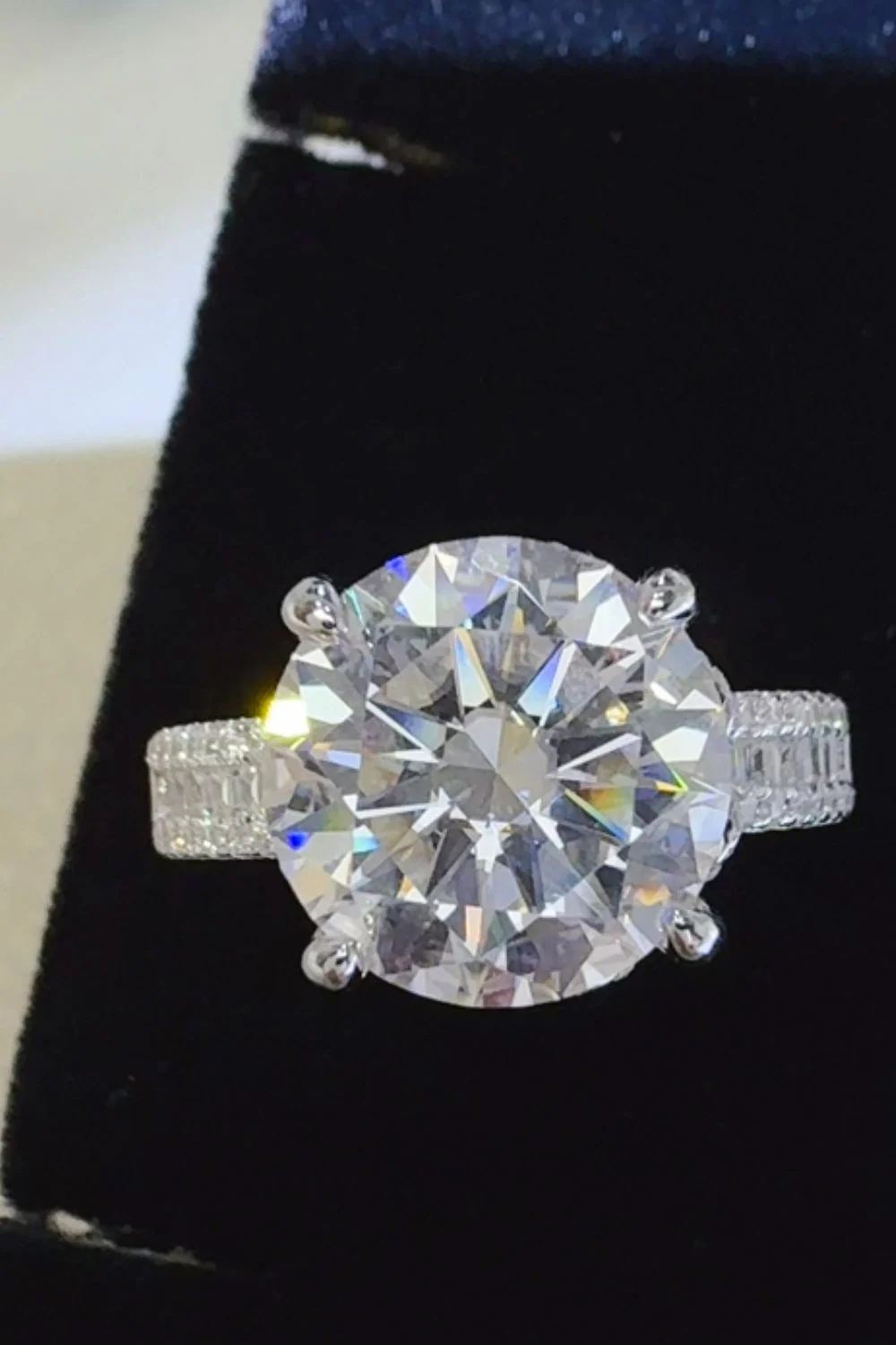 5 Carat Moissanite 925 Sterling Silver Ring - Image 5