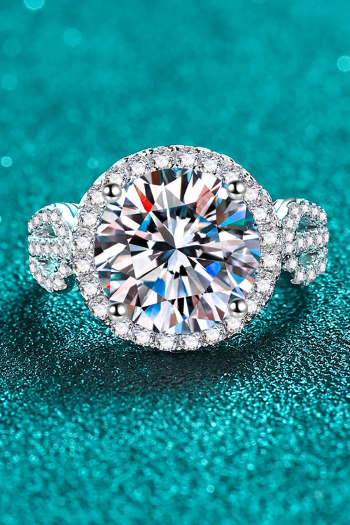 5 Carat Moissanite 925 Sterling Silver Ring - Image 2