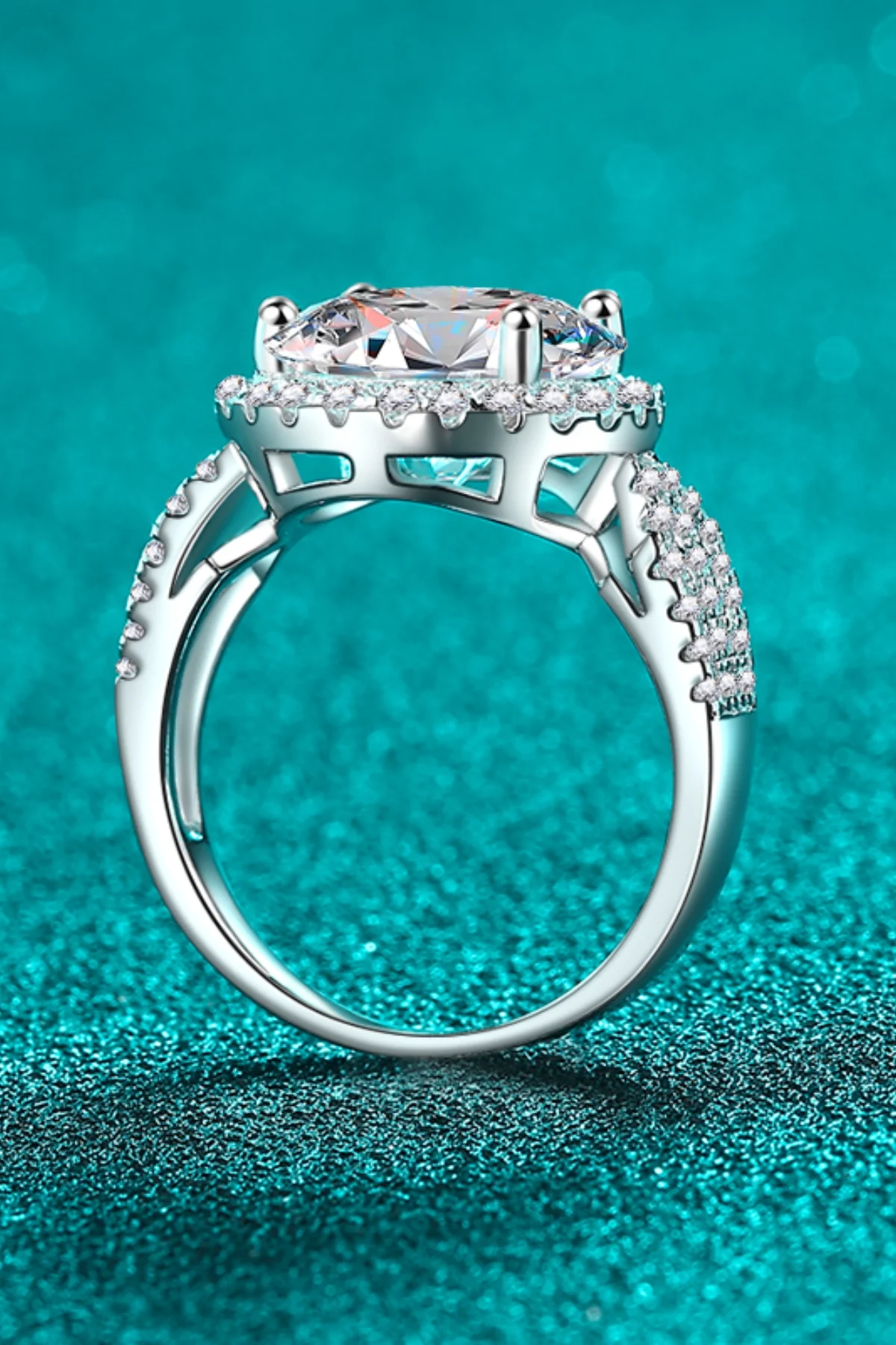 5 Carat Moissanite 925 Sterling Silver Ring - Image 3