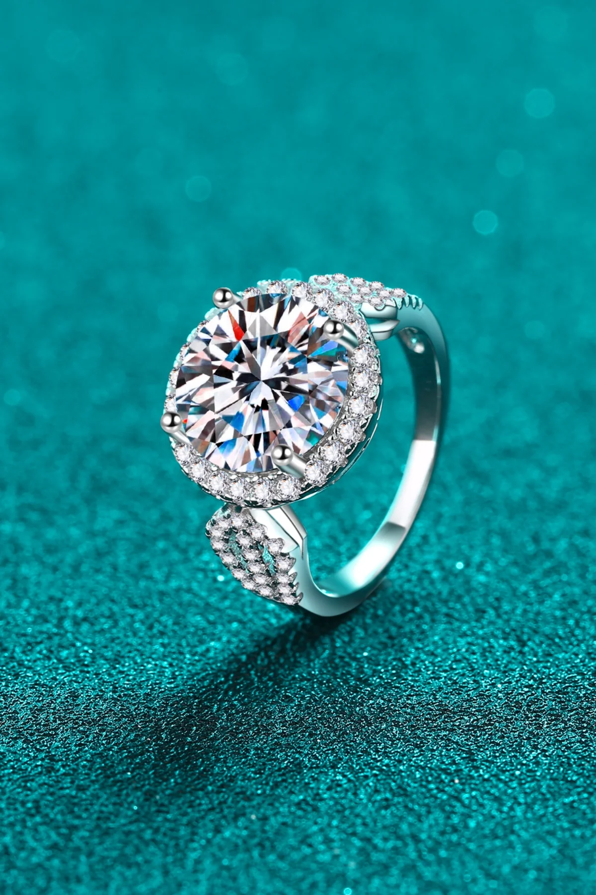 5 Carat Moissanite 925 Sterling Silver Ring - Image 7