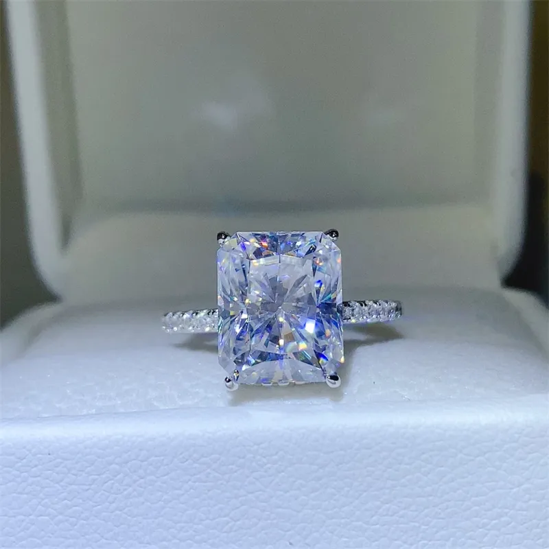 5 Carat Moissanite Zircon 925 Sterling Silver Ring - Image 3