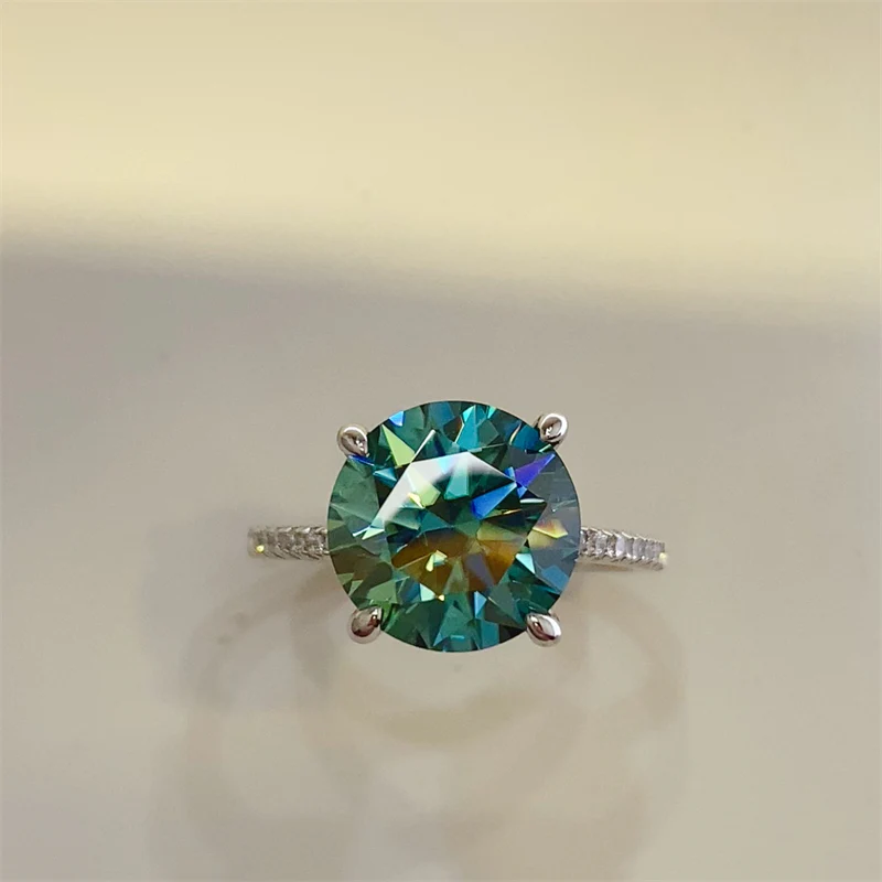 5 Carat Moissanite Zircon 925 Sterling Silver Ring - Image 7