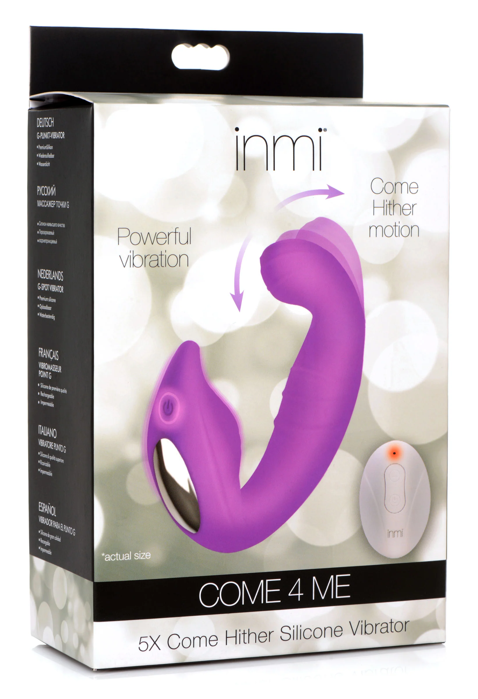 5x Come Hither Silicone Vibrator With Remote Control - Image 7