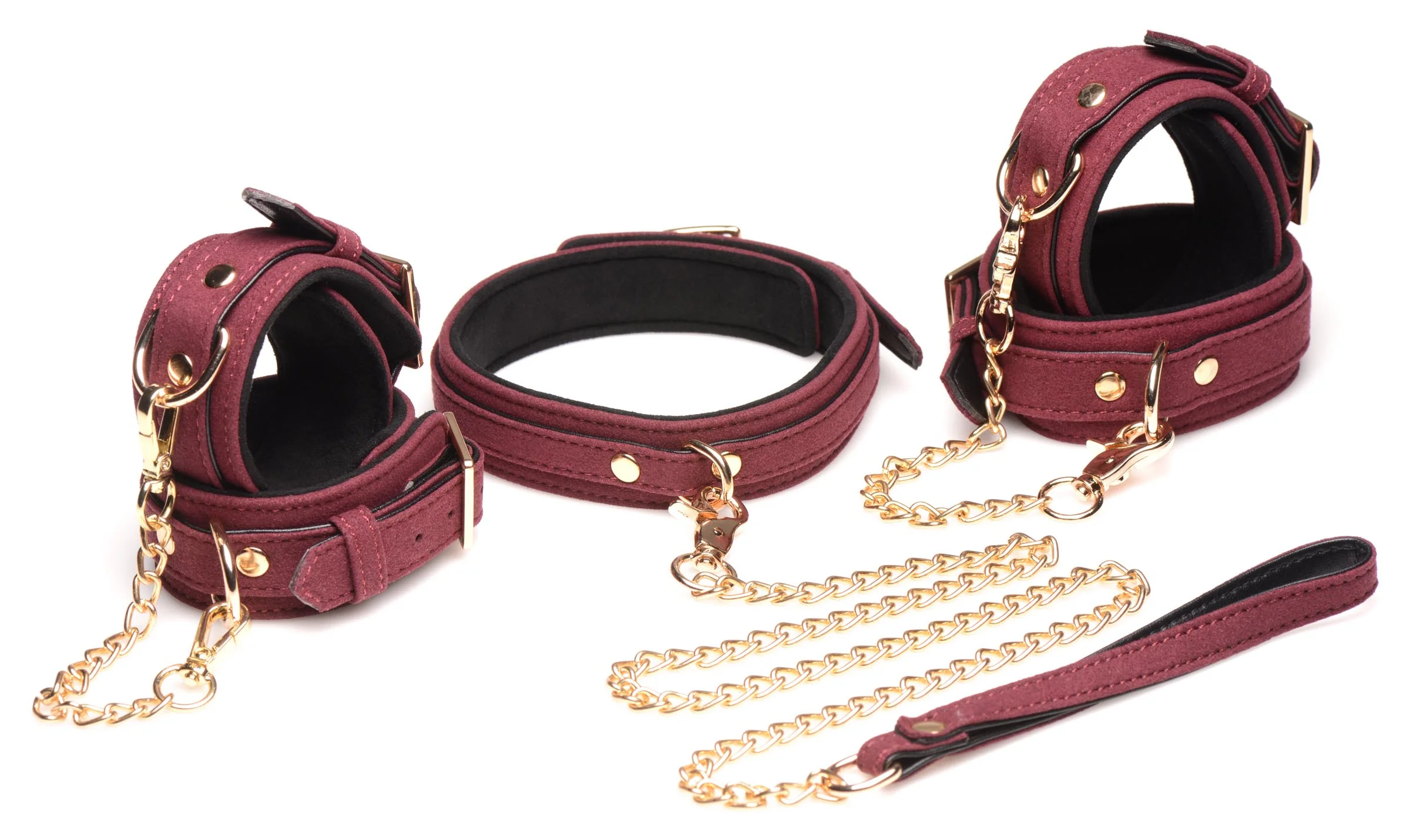 6 Piece Velvet Bondage Set - Image 9