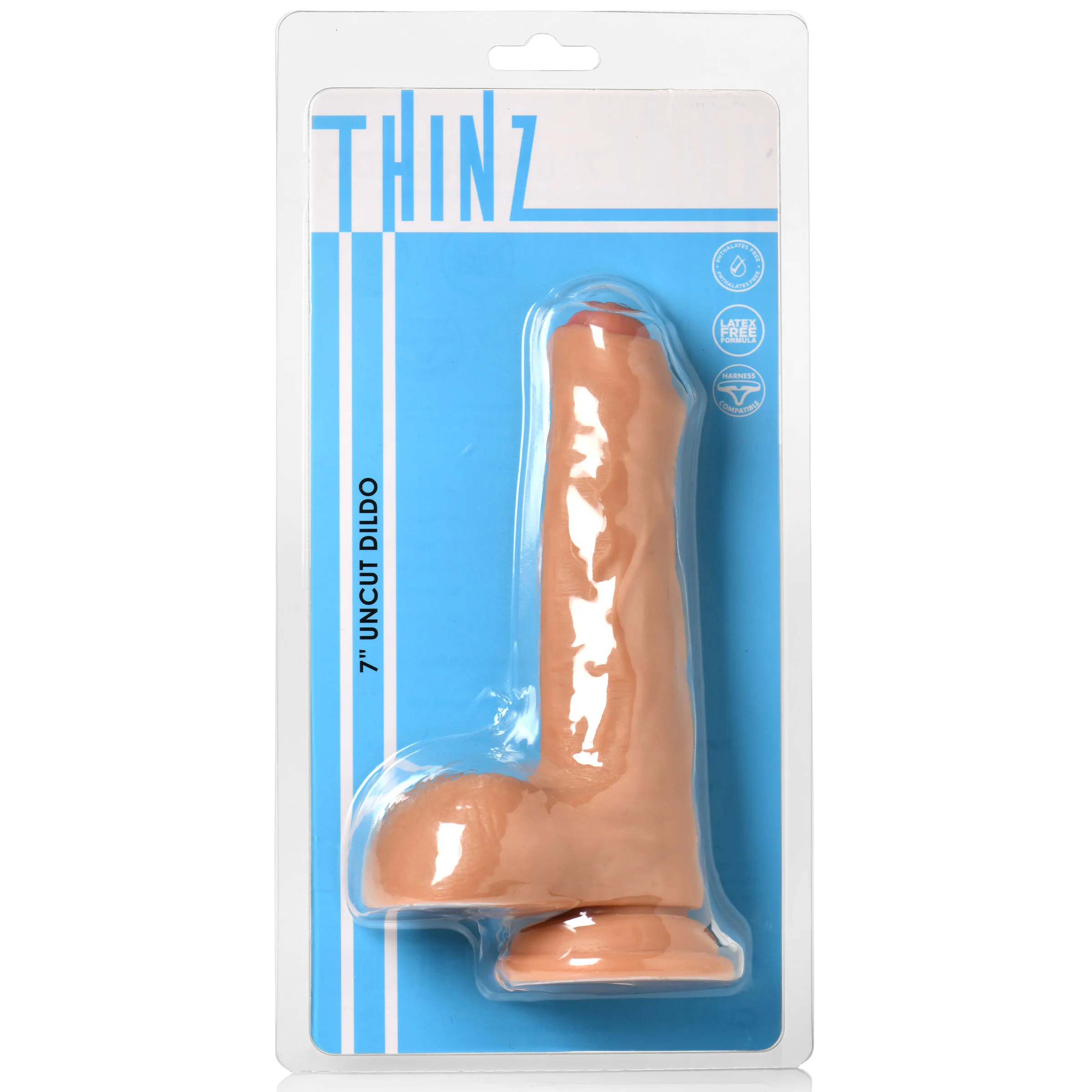 7 Inch Uncut Dildo With Balls - Image 8