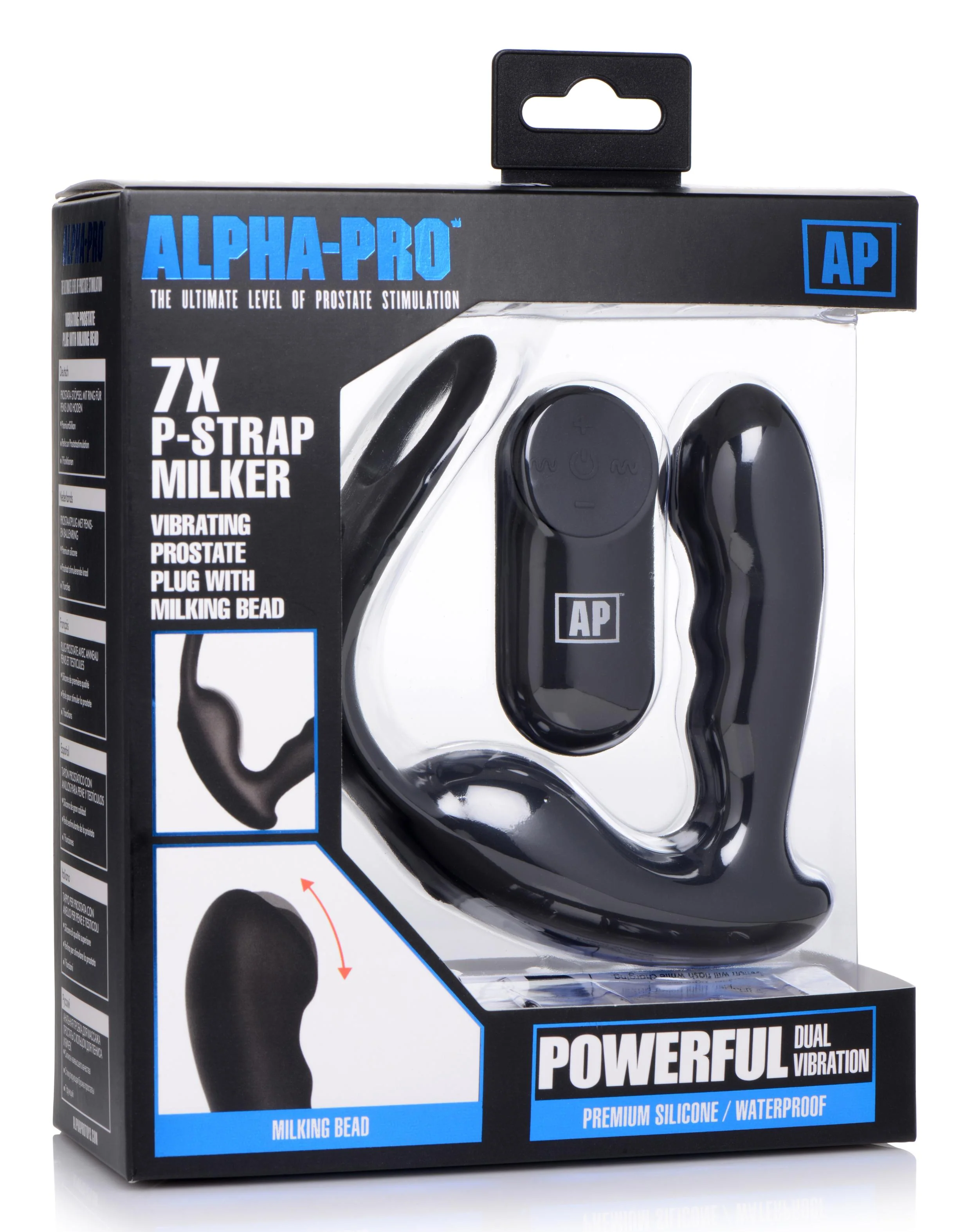 7x P-strap Milking And Vibrating Prostate Stimulator With Cock And Ball Harness - Image 2
