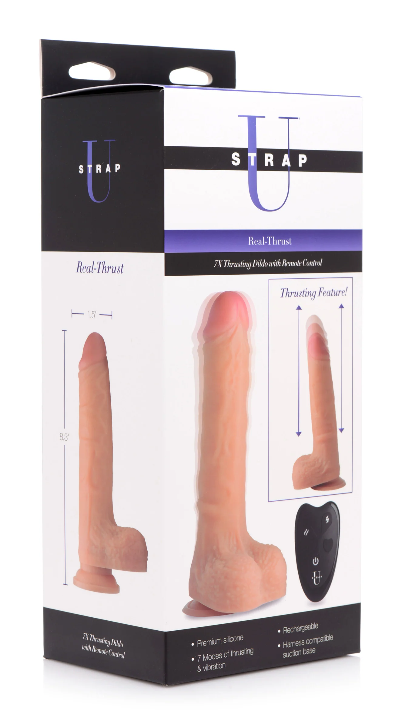 7x Thrusting Dildo With Remote Control - Image 5
