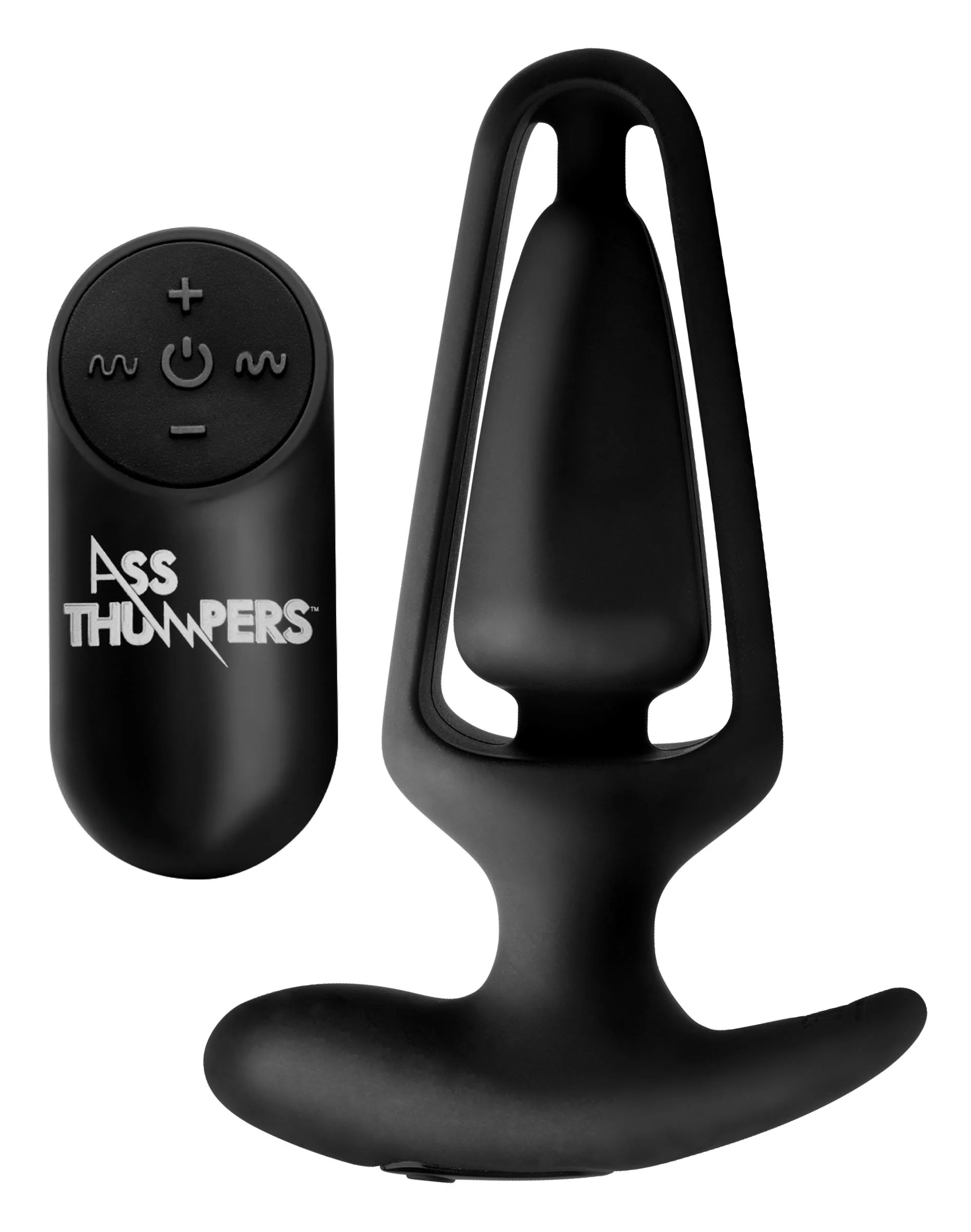 7x Vibrating Hollow Silicone Anal Plug - Image 5
