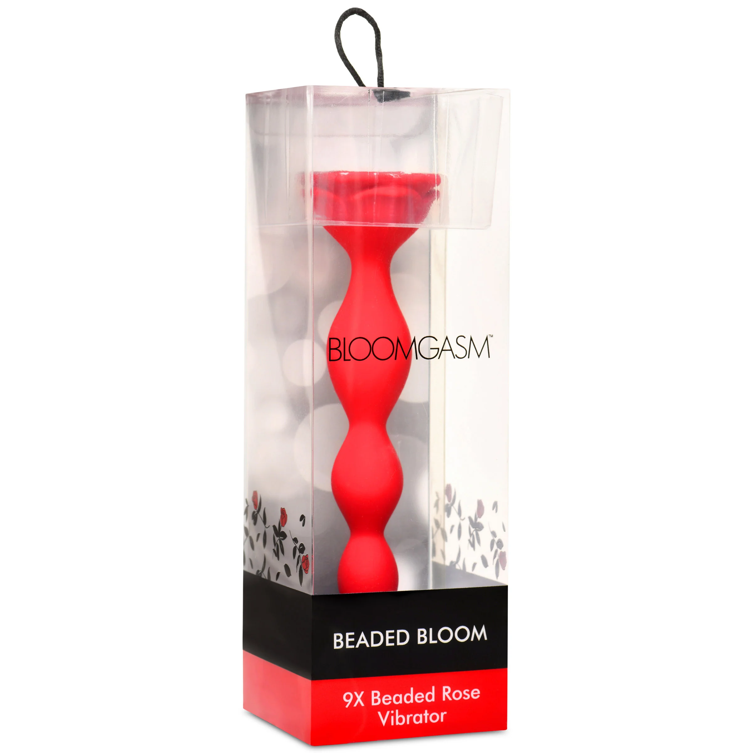 9x Beaded Bloom Silicone Rose Vibrator - Image 8
