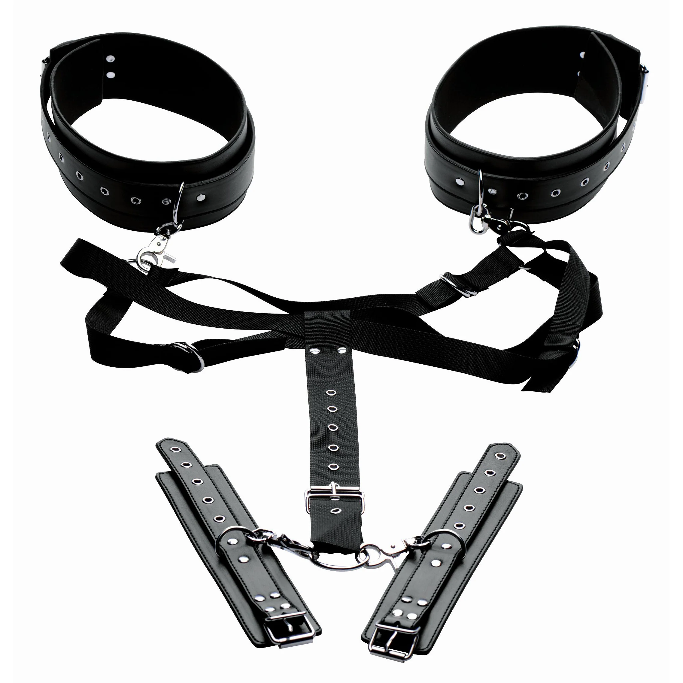 Acquire Easy Access Thigh Harness With Wrist Cuffs - Image 5