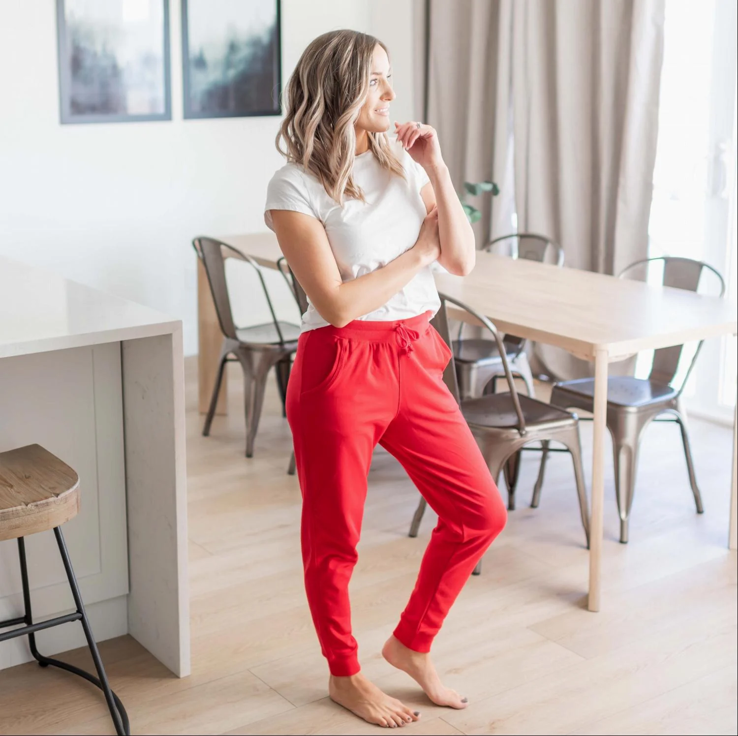 Active Pull-on French Terry Joggers - Image 7