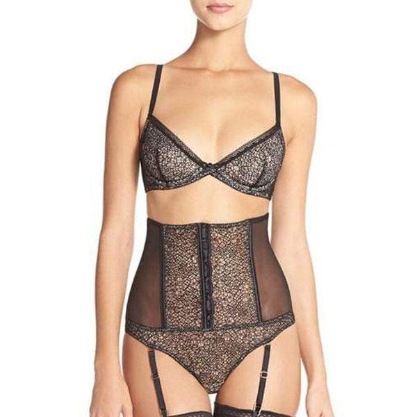 Sheer Mesh Corset Garter Belt Addiction Provocante - Image 3