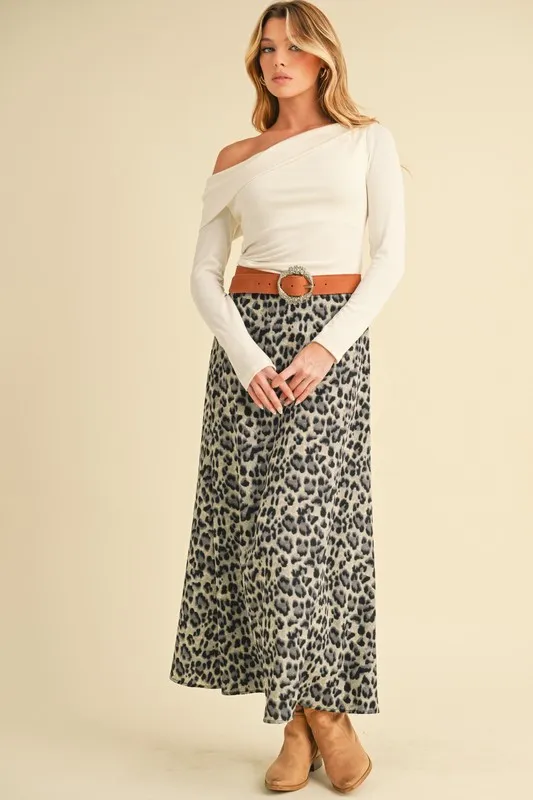 Aemi+Co Leopard Midi Skirt - Image 9