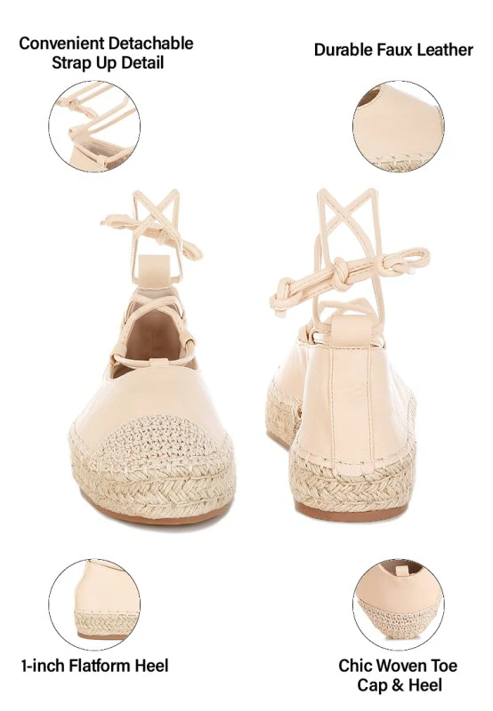 Alaya Woven Toe Lace-Up Espadrilles - Image 14