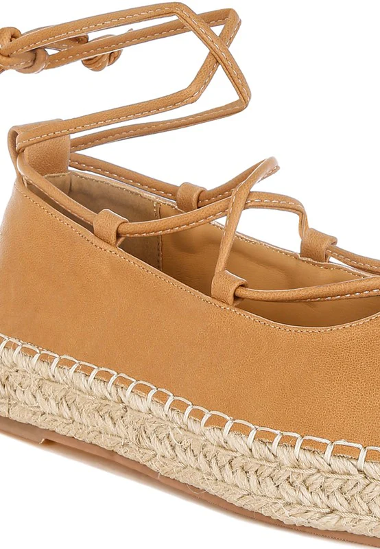Alaya Woven Toe Lace-Up Espadrilles - Image 16