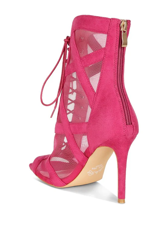 Anarki Mesh Lace-Up Ankle Boots - Image 4