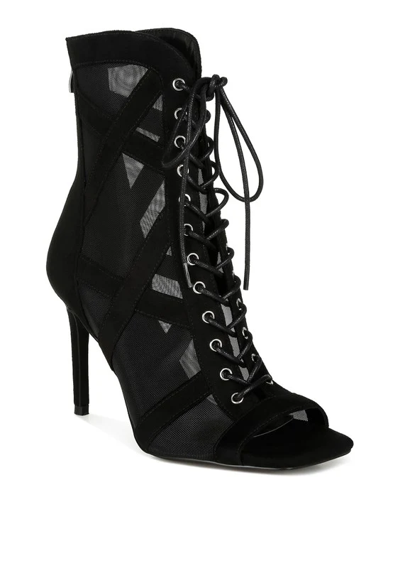 Anarki Mesh Lace-Up Ankle Boots - Image 7