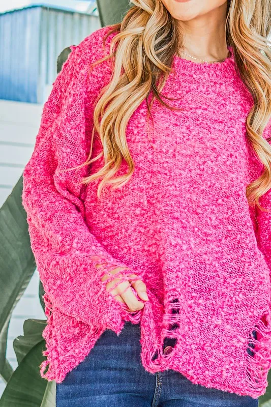 And The Why Distressed And Textured Pullover Sweater - Image 5