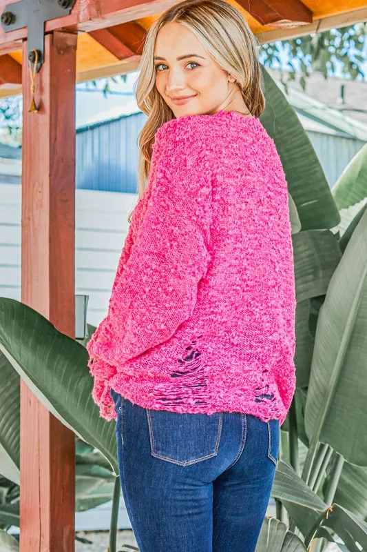 And The Why Distressed And Textured Pullover Sweater - Image 7