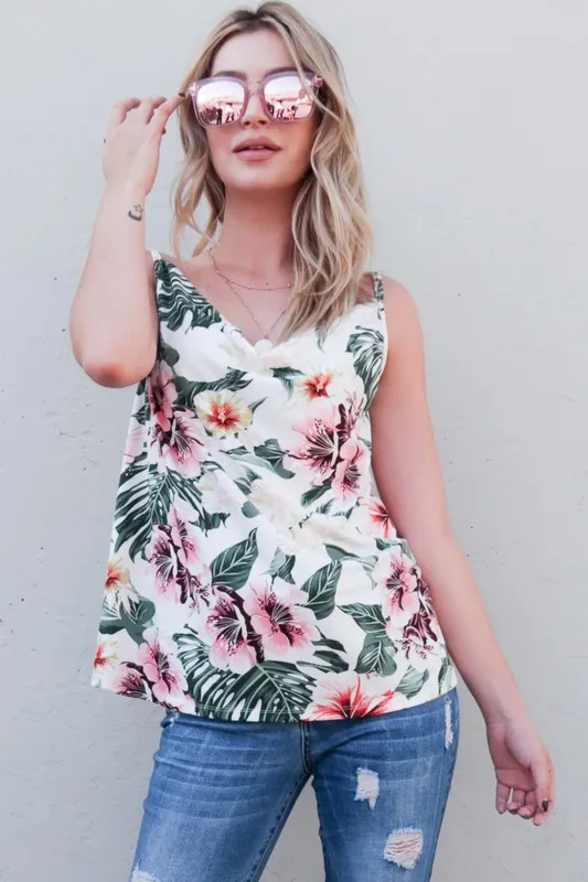 And The Why Floral Printed Casual Tank Top - Image 4