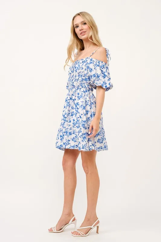 And The Why Off Shoulder Bubble Sleeve Dress - Image 6
