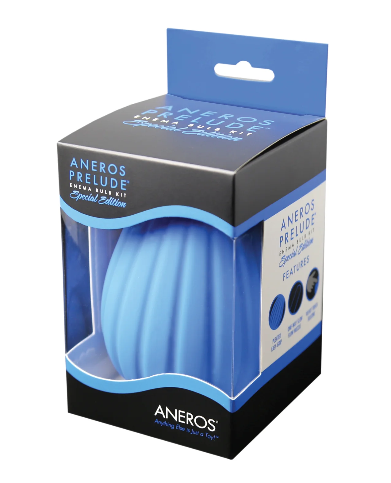 Aneros Prelude Enema Special Edition Bulb Kit - Blue - Image 4