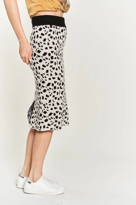 ANIMAL PRINT SWEATER SKIRTS KRS5026-2P - Image 8