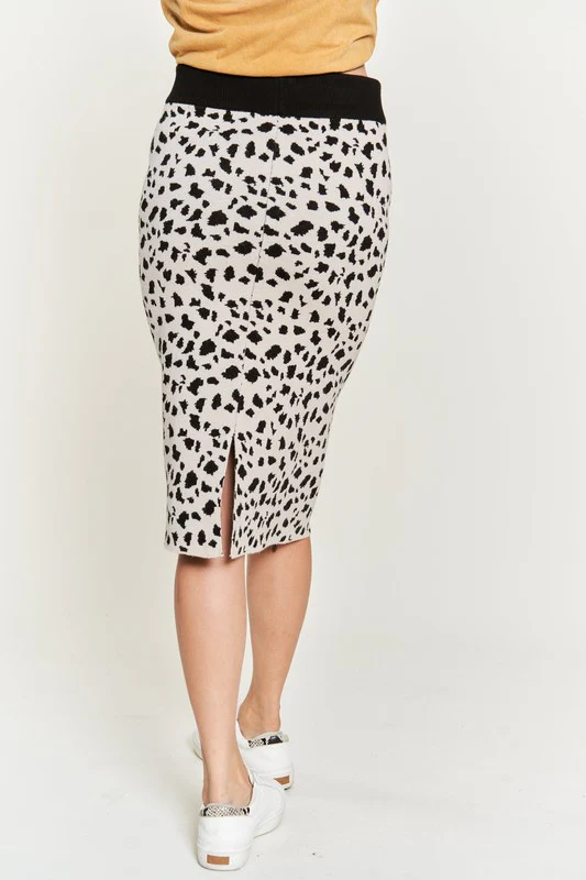 ANIMAL PRINT SWEATER SKIRTS KRS5026-2P - Image 9
