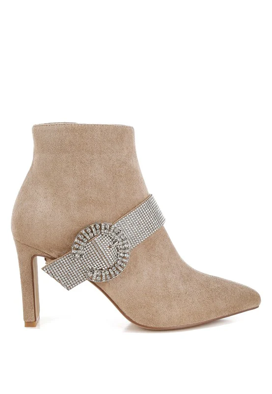 Asagao Diamante & Rhinestones Strap Boots - Image 4