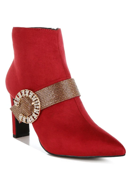 Asagao Diamante & Rhinestones Strap Boots - Image 9