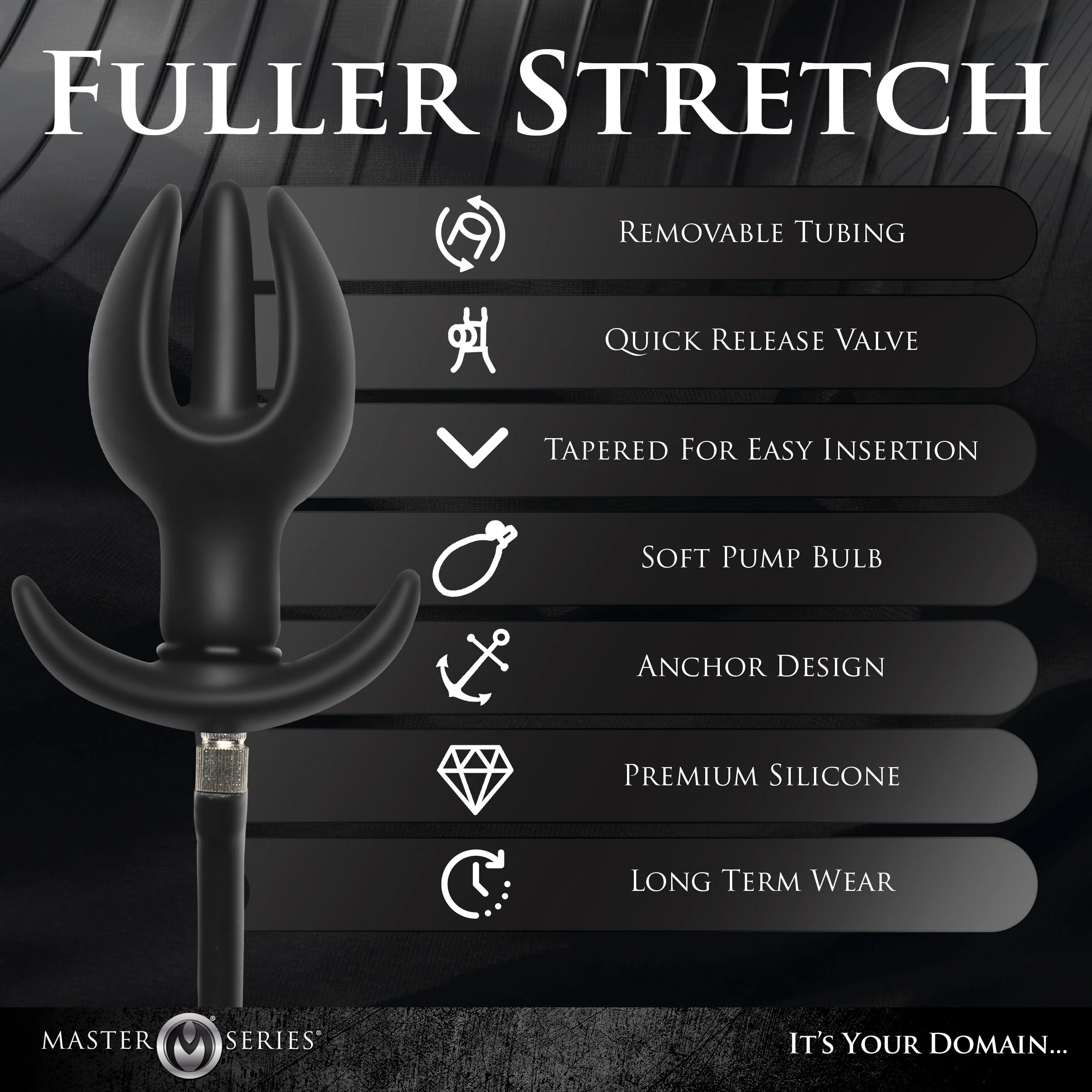 Ass Bound Anchor Inflatable Silicone Anal Plug - Image 6