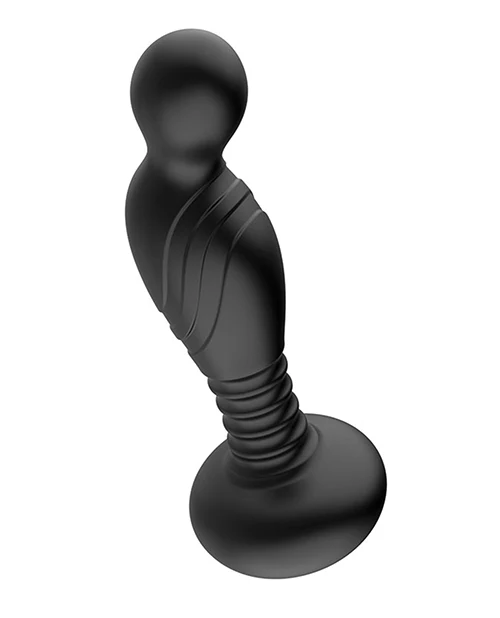 Ass-sation Remote Vibrating P Spot Plug - Black - Image 2