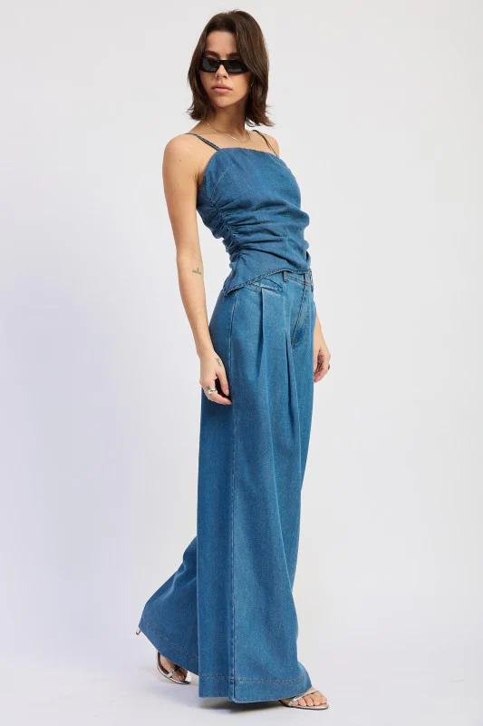 ASYMMETRICAL SPAGHETTI STRAP TOP - Image 6